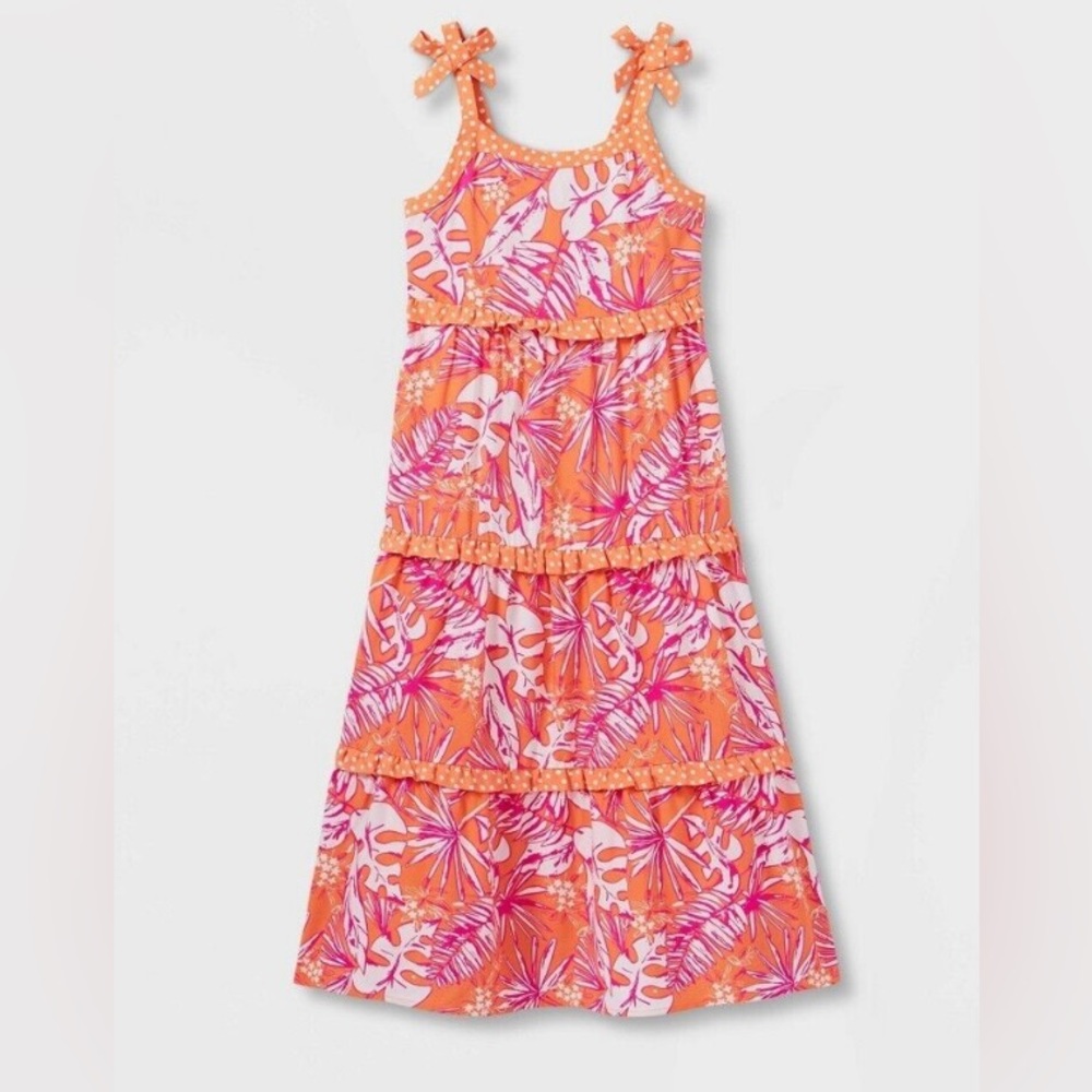 3/$30 Cat & Jack Melon Floral Tiered Dress